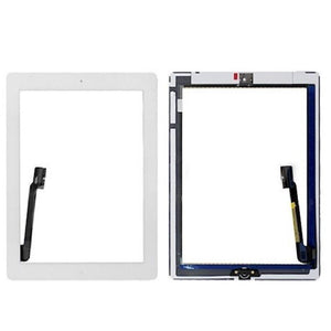 iPad 3 Glas med Touchskärm med Hemknapp - Vit