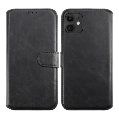 RV Flip Stand TPU Leather Case Black For iPhone 11