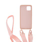 iPhone 11 Pro Max Silikonskal med Rem/Halsband - Rosa
