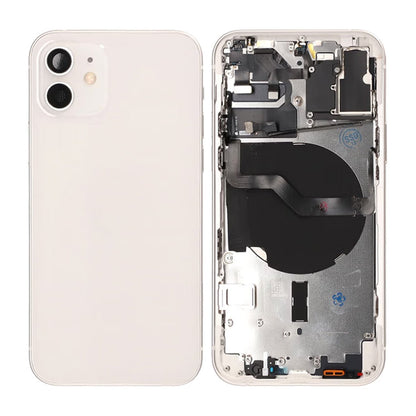 iPhone 12 Baksida med Komplett Ram OEM - Vit