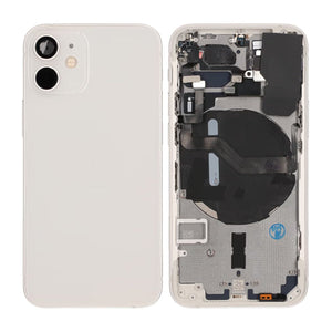 iPhone 12 Mini Baksida Komplett Med Smådelar - Vit