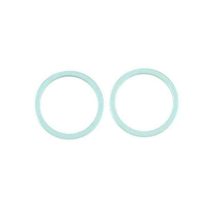 iPhone 12 Mini Linsskydd med Metallram - Grön (2-pack)