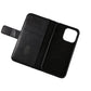 RV Leather Wallet Case iPhone 12 Mini Black
