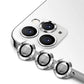 iPhone 12 Pro Linsskydd med Metallram - Vit (3-pack)