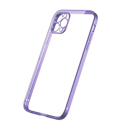 iPhone 12 Pro Mobilskal med Kameraskydd - Lila/transparent
