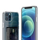 iPhone 12/12 Pro Case with Card Holder TPU - Transparent