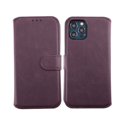 iPhone 12/12 Pro Plånboksfodral Magnet Rvelon - Mörklila