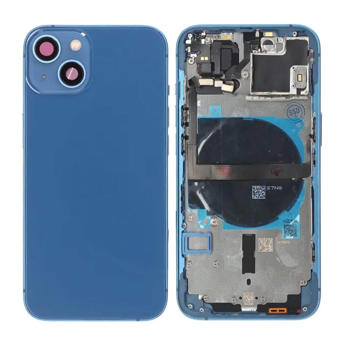iPhone 13 Back Cover Complete OEM Blue With Small Parts