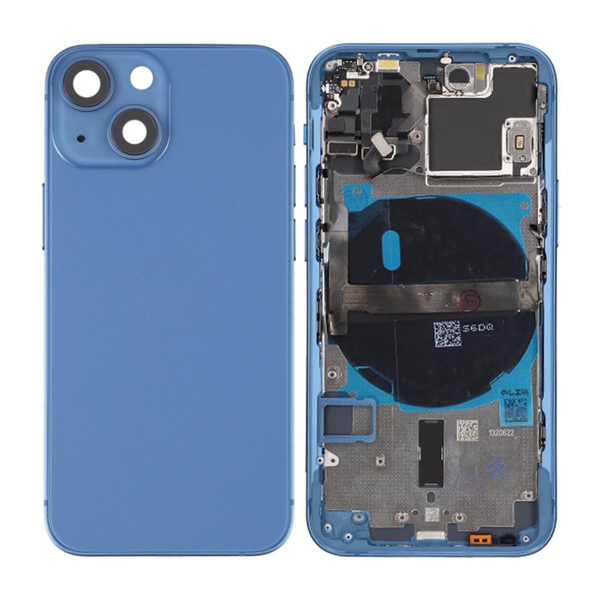 iPhone 13 Mini Back Cover Complete With Small Parts - Blue
