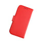 iPhone 13 Mini Plånboksfodral Läder Rvelon - Röd