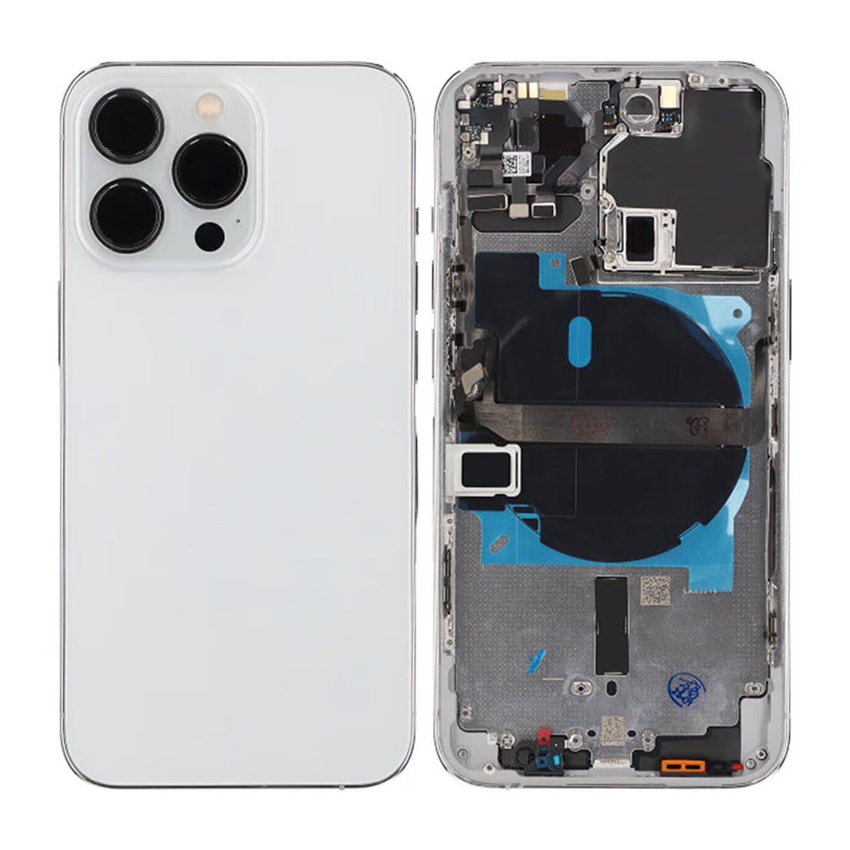 iPhone 13 Pro Baksida med Komplett Ram OEM - Silver