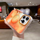 iPhone 13 Pro Max MagSafe Mobilskal - Orange Abstrakt