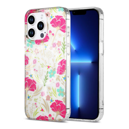 iPhone 13 Pro Max Case MagSafe - Flowers Red/Green