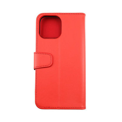 iPhone 13 Pro Max Plånboksfodral Extra Kortfack Rvelon - Röd