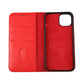 iPhone 13 Pro Max Plånboksfodral Läder Rvelon - Röd