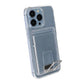 iPhone 13 Pro Case with Card Holder and Metal Stand - Transparent