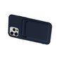 iPhone 13 Pro Silicone Case with Card Holder - Blue