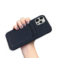 iPhone 13 Pro Silicone Case with Card Holder - Blue