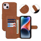 RV Magnetic Wallet Case -iPhone 13 /14- Golden Brown