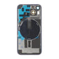 iPhone 14 Back Cover Glass OEM Red With Small Parts Magsafe Magnet