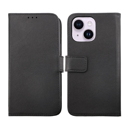 iPhone 14 Plus Plånboksfodral Läder Rvelon - Svart