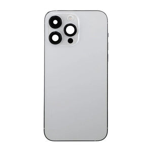 iPhone 14 Pro Max Back Cover with Full Frame - Silver