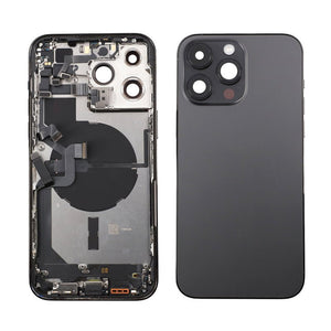 iPhone 14 Pro Max Back Cover with Full Frame - Black