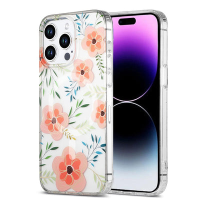 iPhone 14 Pro Max Case MagSafe - Flowers Pink