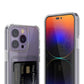 iPhone 14 Pro Max Case with Card Holder TPU - Transparent