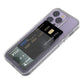 iPhone 14 Pro Max Case with Card Holder TPU - Transparent