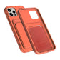 iPhone 14 Pro Max Silikonskal med Korthållare - Orange