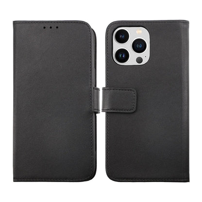 iPhone 14 Pro Max Plånboksfodral Läder Rvelon - Svart