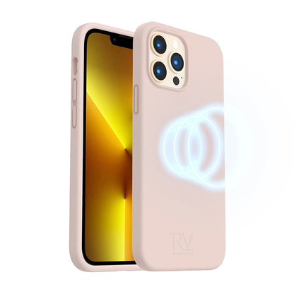 iPhone 14 Pro Silikonskal Rvelon MagSafe - Sand Rosa