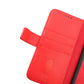 iPhone 14 Pro Plånboksfodral Läder Rvelon - Röd