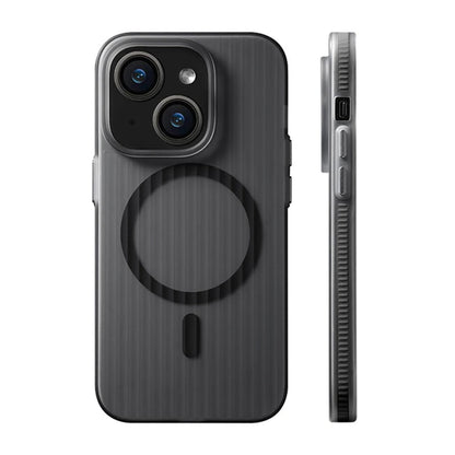 iPhone 14/13 Case Corrugated Anti-slip Magnetic - Black
