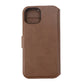 iPhone 15 Plånboksfodral Läder Rvelon - Brun