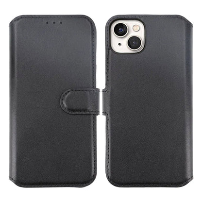 iPhone 15 Plånboksfodral Läder Rvelon - Svart