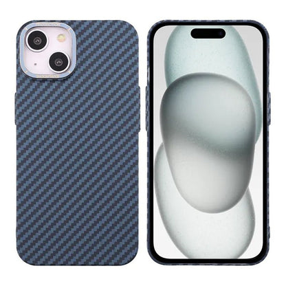 iPhone 15 Plus Mobilskal i Kolfiber - Blå