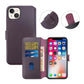 iPhone 15 Plus Plånboksfodral Läder Rvelon - Lila