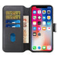 iPhone 15 Plus Plånboksfodral Läder Rvelon - Svart
