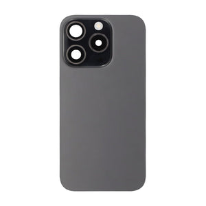 iPhone 15 Pro Back Cover Glass OEM Black Titanium With Small Parts Magsafe Magnet