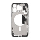 iPhone 15 Pro Max Middle Frame with Small Parts OEM - Titanium Black