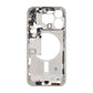 iPhone 15 Pro Max Mittenram med smådelar OEM - Titanvit
