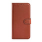 iPhone 15 Pro Max Flip Stand Leather Wallet Case Brown