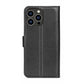 iPhone 15 Pro Max Flip Stand Leather Wallet Case Black