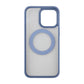 Rvelon  TPU + PC Metal Ring Case With MagSafe For iPhone 15 Pro Max Blue
