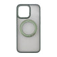 Rvelon  TPU + PC Metal Ring Case With MagSafe For iPhone 15 Pro Max Green