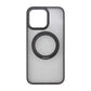 Rvelon  TPU + PC Metal Ring Case With MagSafe For iPhone 15 Pro Max Black