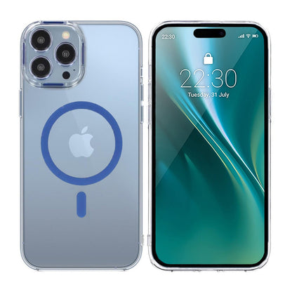 iPhone 15 Pro Max Stöttålig Mobilskal med Magsafe - Blå