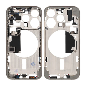 iPhone 15 Pro Middle Frame with Small Parts OEM - Natural Titanium
